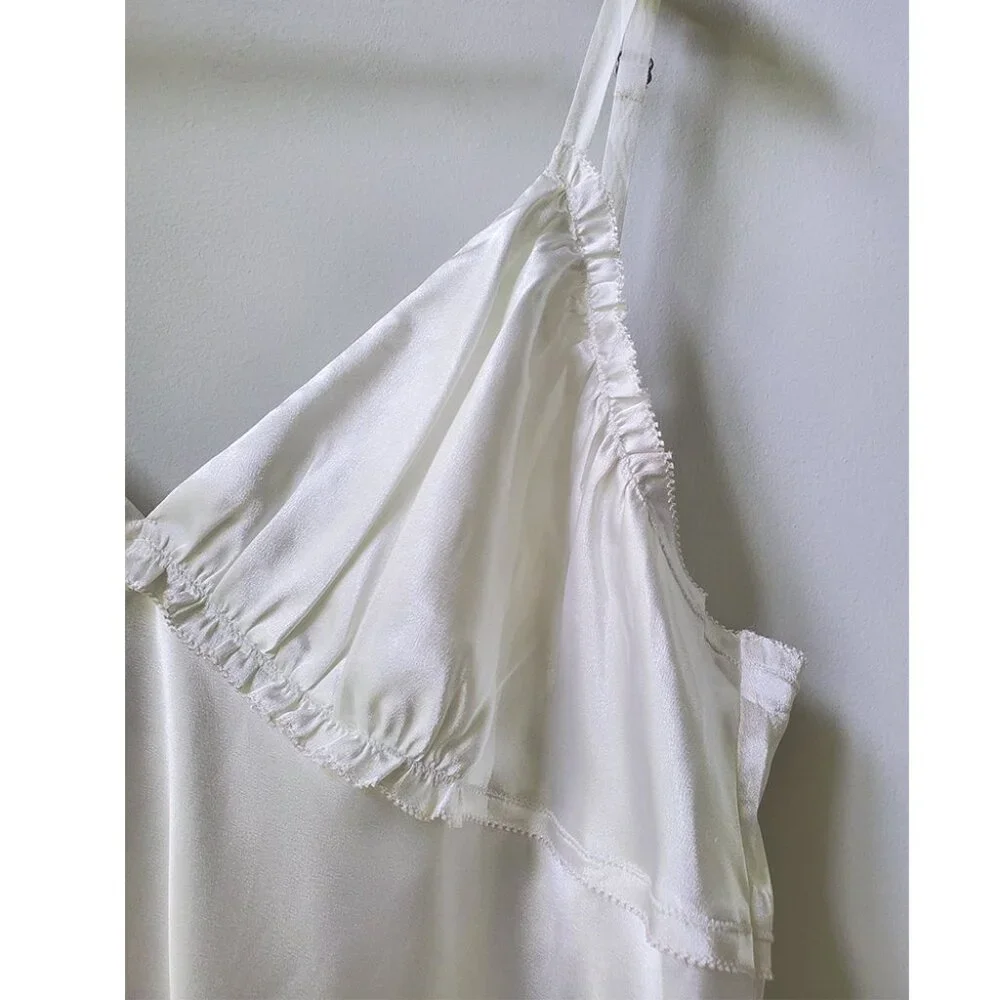 Vera Wang Ivory Satin Chemise - Picture 3 of 6